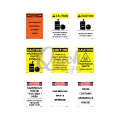 Hazardous Waste Storage Signs