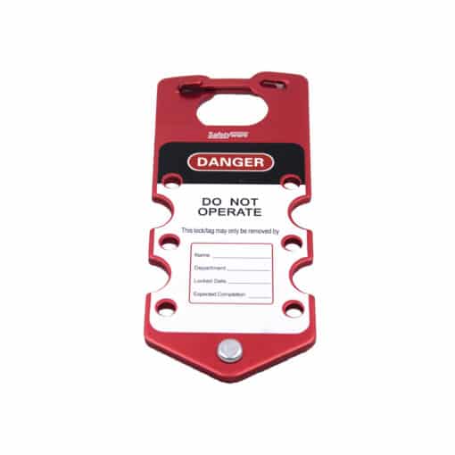 SAFETYWARE Labelled Aluminium 6 holes Lockout Hasp