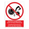 QUICKSIGN PROHIBITION SIGNS - PS025 Unauthorised persons not to use this machine