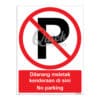 QUICKSIGN PROHIBITION SIGNS - PS041 No parking