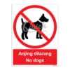 QUICKSIGN PROHIBITION SIGNS - PS050 No dogs