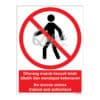 QUICKSIGN PROHIBITION SIGNS - PS071 No access unless trained and authorised