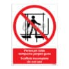 QUICKSIGN PROHIBITION SIGNS - PS073 Scaffold incomplete do not use