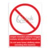 QUICKSIGN PROHIBITION SIGNS - PS085 Do not wear loose clothing when operating this machine