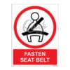 QUICKSIGN PROHIBITION SIGNS - PS093 FASTEN SEAT BELT