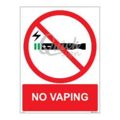 QUICKSIGN PROHIBITION SIGNS - PS094 NO VAPING