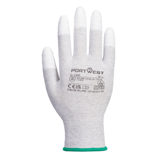 PORTWEST A198 Antistatic PU Fingertip Glove - Image 2