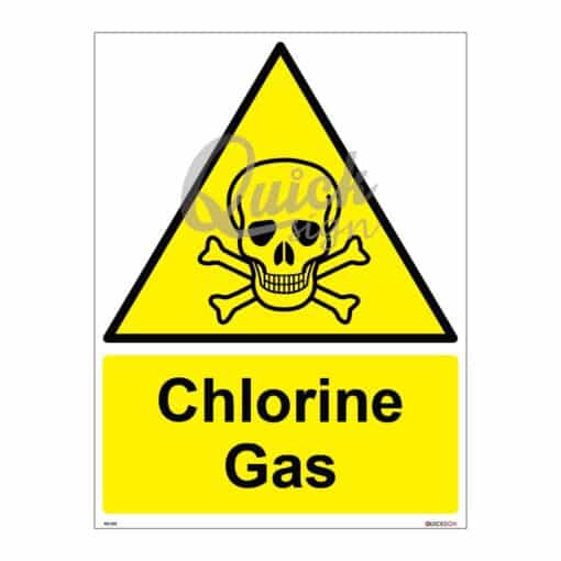 QUICKSIGN WARNING SIGNS - WS003 Chlorine Gas