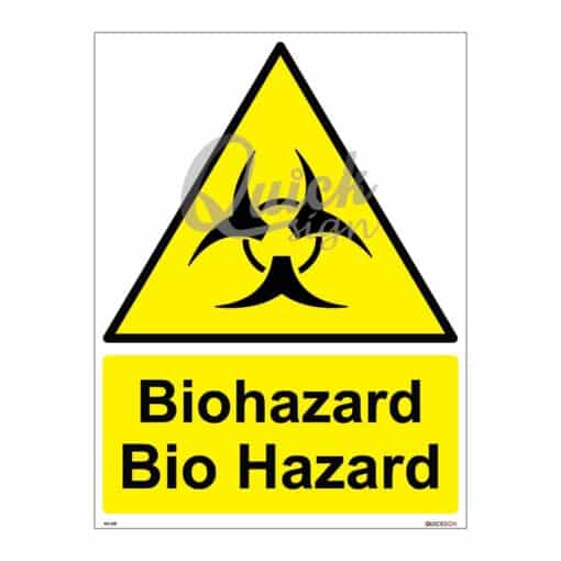 QUICKSIGN WARNING SIGNS - WS008 Bio Hazard