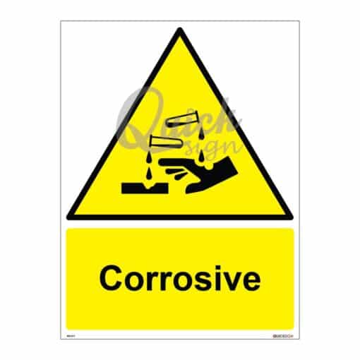 QUICKSIGN WARNING SIGNS - WS017 Corrosive