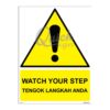 QUICKSIGN WARNING SIGNS - WS072 WATCH YOUR STEP