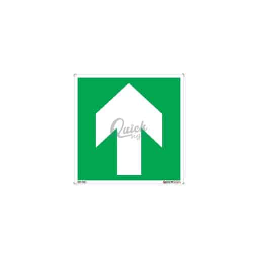 QUICKSIGN EMERGENCY EXIT SIGNS - EES001 Arrow Up