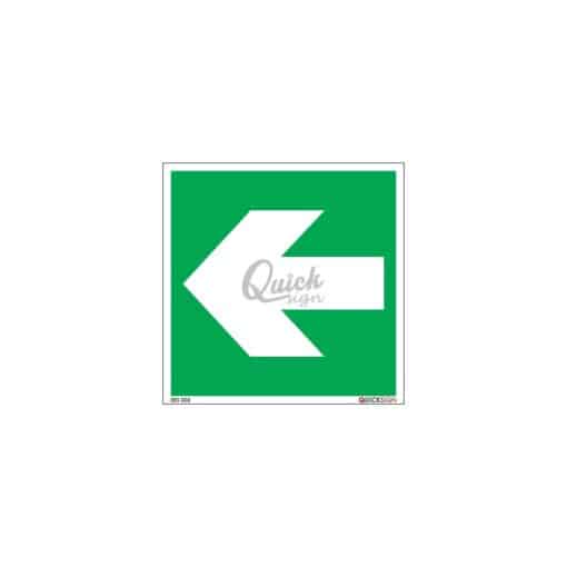 QUICKSIGN EMERGENCY EXIT SIGNS - EES003 Arrow Left