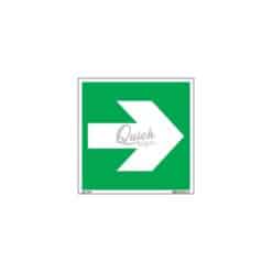 QUICKSIGN EMERGENCY EXIT SIGNS - EES004 Arrow Right