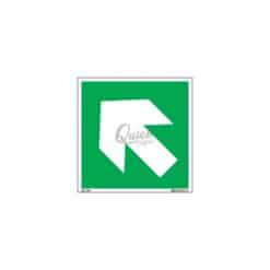 QUICKSIGN EMERGENCY ESCAPE SIGNS - EES005 Arrow Up Left