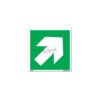 QUICKSIGN EMERGENCY EXIT SIGNS - EES006 Arrow Up Right