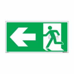 QUICKSIGN EMERGENCY EXIT SIGNS - EES017 Emergency Exit (Left)