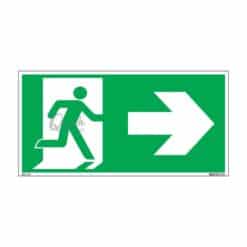 QUICKSIGN EMERGENCY ESCAPE SIGNS - EES018 Emergency Exit (Right)