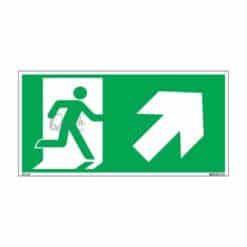 QUICKSIGN EMERGENCY ESCAPE SIGNS - EES020 Emergency Exit (Up Right)