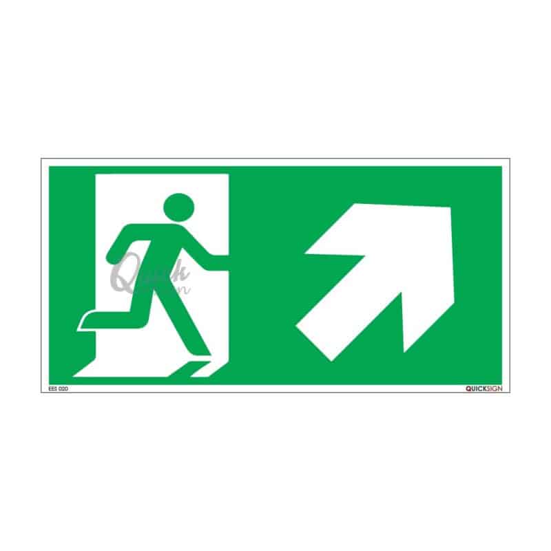 Exit Sign Rough In Emergency Exit (Up Right) | Durable & High-Visibility Safety Sign