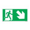 QUICKSIGN EMERGENCY ESCAPE SIGNS - EES022 Emergency Exit (Down Right)