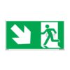 QUICKSIGN EMERGENCY ESCAPE SIGNS - EES023 Emergency Exit (Down Right)