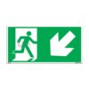 QUICKSIGN EMERGENCY ESCAPE SIGNS - EES024 Emergency Exit (Down Left)