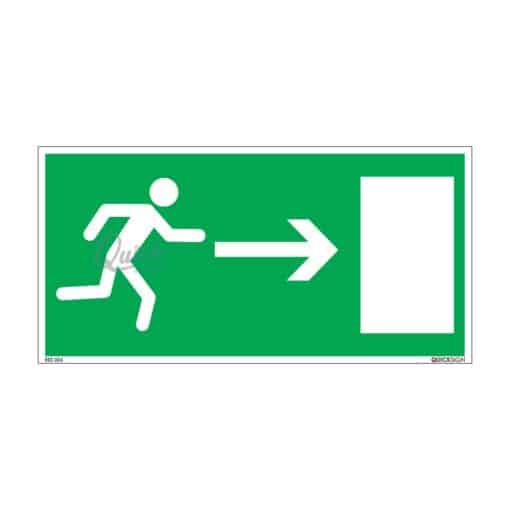 QUICKSIGN EMERGENCY ESCAPE SIGNS - EES026 Emergency Exit (Right)