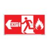 QUICKSIGN EMERGENCY ESCAPE SIGNS - EES041 Exit (Left-Red)