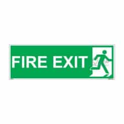 QUICKSIGN EMERGENCY ESCAPE SIGNS - EES072 Fire Exit (Icon Right)