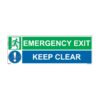 QUICKSIGN EMERGENCY ESCAPE SIGNS - EES093 Emergency Exit Keep Clear