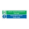 QUICKSIGN EMERGENCY ESCAPE SIGNS - EES095 Fire Exit Keep Clear