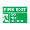 QUICKSIGN EMERGENCY ESCAPE SIGNS - EES110 Fire Exit Do Not Block