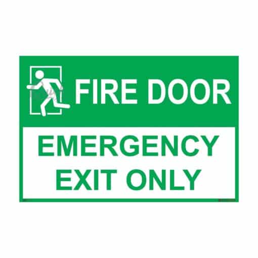 QUICKSIGN EMERGENCY ESCAPE SIGNS - EES111 Fire Door Emergency Exit Only