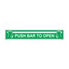 QUICKSIGN EMERGENCY ESCAPE SIGNS - EES120 Push Bar To Open