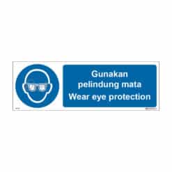 QUICKSIGN MANDATORY SIGNS - MD007 Wear eye protection