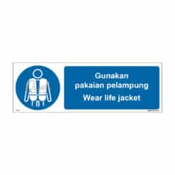 QUICKSIGN MANDATORY SIGNS - MD021 Wear life jacket