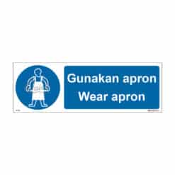 QUICKSIGN MANDATORY SIGNS - MD023 Wear apron