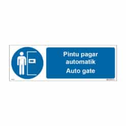 QUICKSIGN MANDATORY SIGNS - MD039 Auto gate