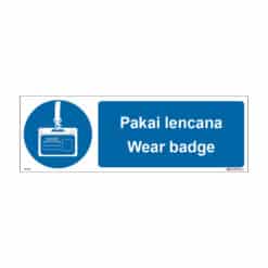 QUICKSIGN MANDATORY SIGNS - MD046 Wear badge