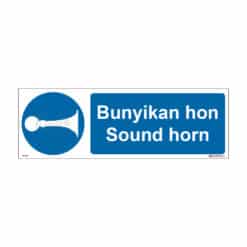 QUICKSIGN MANDATORY SIGNS - MD052 Sound horn