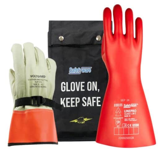 SAFETYWARE LinePro™ VLT-C1 Class 1 Electrical Rubber Insulating Gloves - Image 3