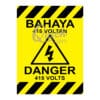 QUICKSIGN WARNING SIGNS - WS109 DANGER 415 VOLTS