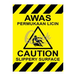 QUICKSIGN WARNING SIGNS - WS116 CAUTION SLIPPERY SURFACE