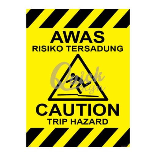 QUICKSIGN WARNING SIGNS - WS117 CAUTION TRIP HAZARD