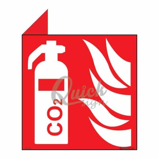 QUICKSIGN 2D SIGNS - 2D005 CO2 Fire extinguisher