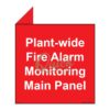 QUICKSIGN 2D SIGNS - 2D012 Plant-wide fire alarm monitoring main panel