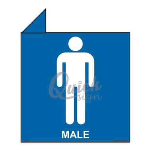 QUICKSIGN 2D SIGNS - 2D018 Male toilet