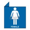 QUICKSIGN 2D SIGNS - 2D019 Female toilet