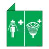 QUICKSIGN 2D SIGNS - 2D026 Emergency shower or eye wash (Icon)